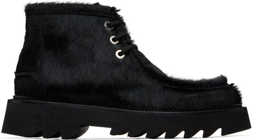 AMI Alexandre Mattiussi Black Shark Sole Boots - Picture 5