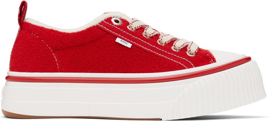 AMI Alexandre Mattiussi Red Ami 1980 Sneakers - Picture 7