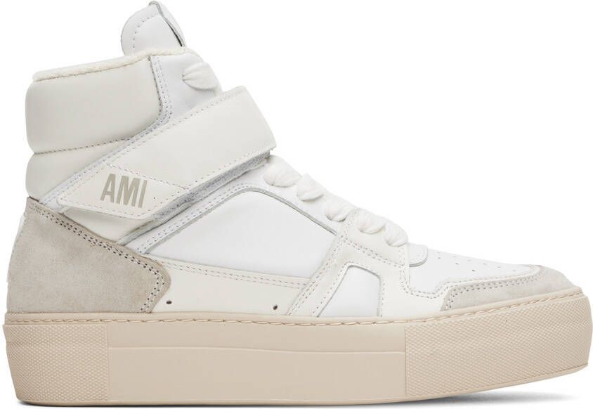 AMI Alexandre Mattiussi White Ami de Cœur Sneakers