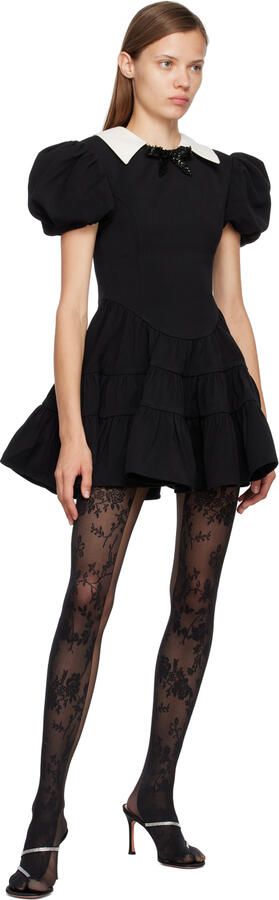 Amina Muaddi Black Ami Heeled Sandals - Picture 4