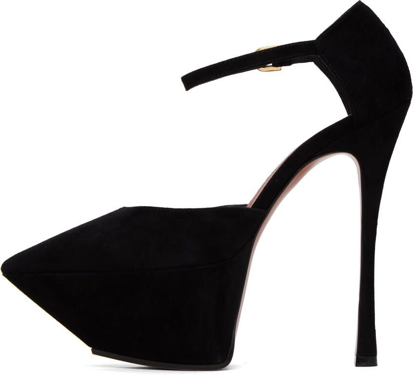 Amina Muaddi Black Angelica Heels - Picture 2