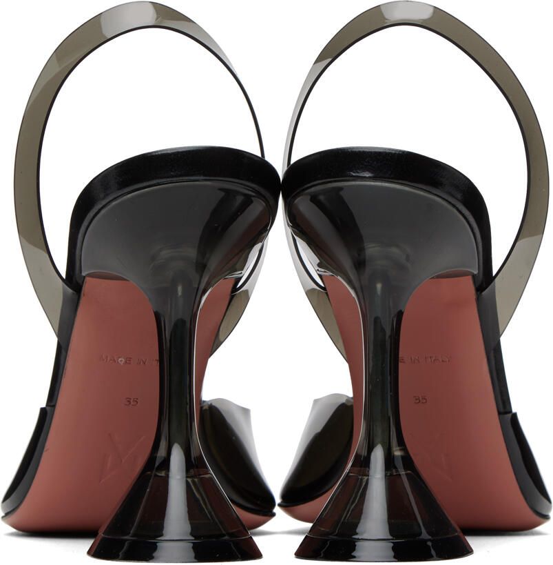 Amina Muaddi Black Holli Heels