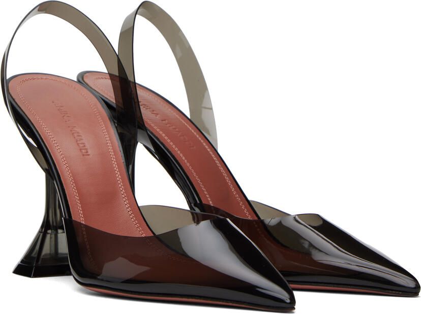 Amina Muaddi Black Holli Heels - Picture 2