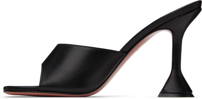 Amina Muaddi Black Lupita Heeled Sandals - Picture 3