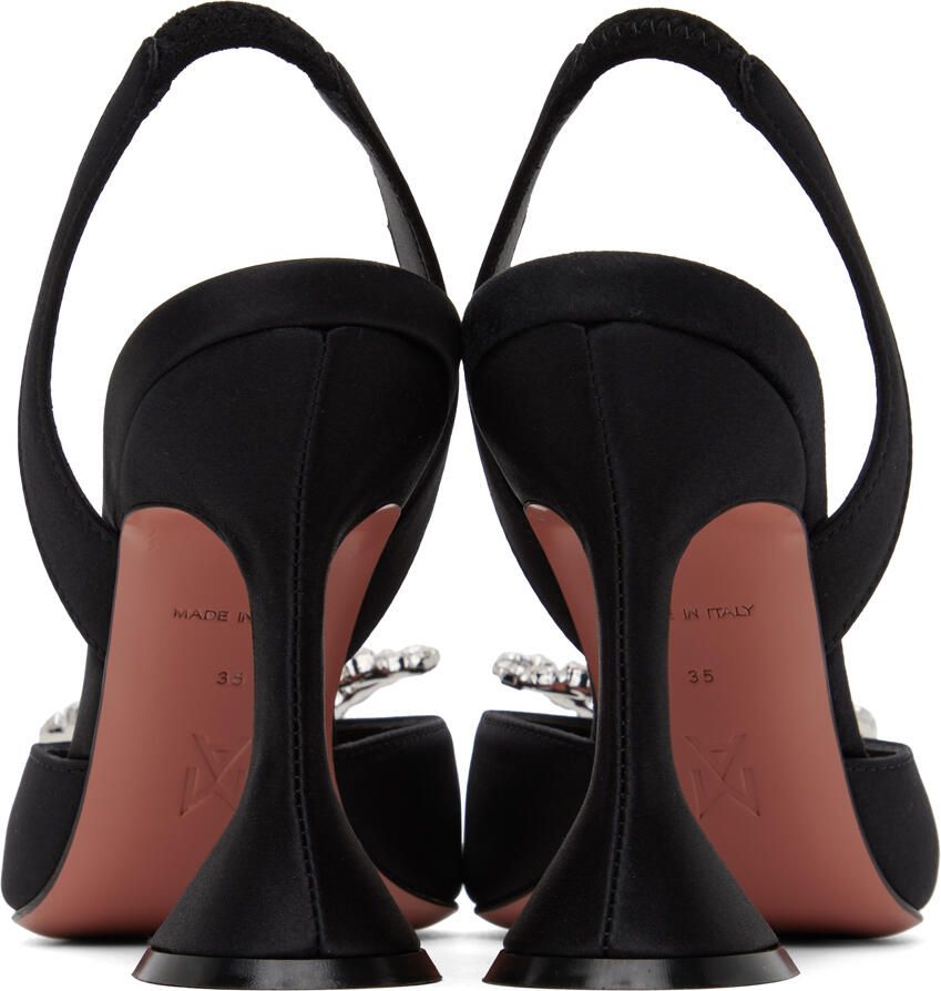 Amina Muaddi Black Rosie Heels