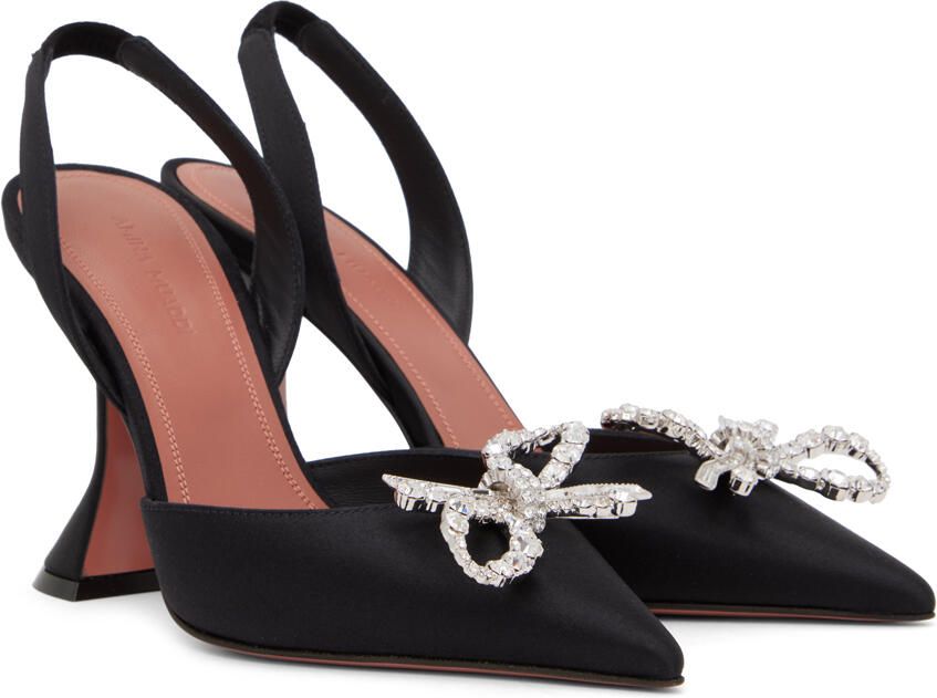 Amina Muaddi Black Rosie Heels - Picture 2