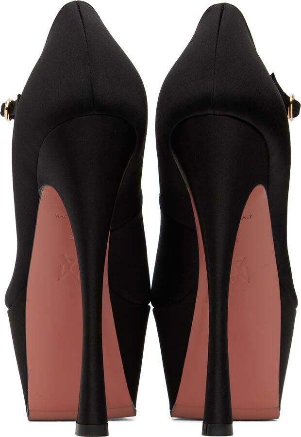 Amina Muaddi Black Yigit 150 Pump Heels - Picture 3