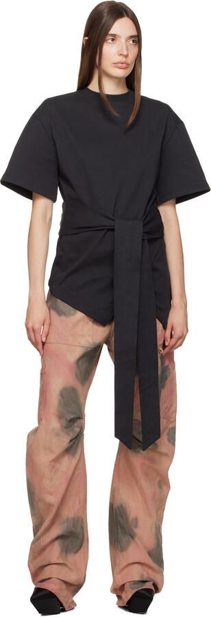 Amina Muaddi Black Yigit 150 Pump Heels - Picture 4