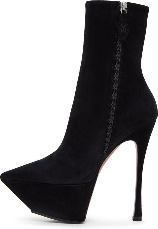 Amina Muaddi Black Yigit Boots