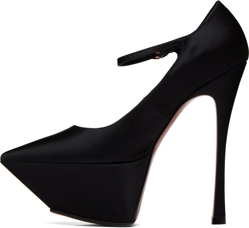 Amina Muaddi Black Yigit Pumps - Picture 2