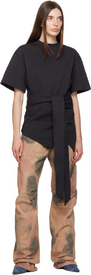 Amina Muaddi Blue Fiona 60 Denim Boots - Picture 4