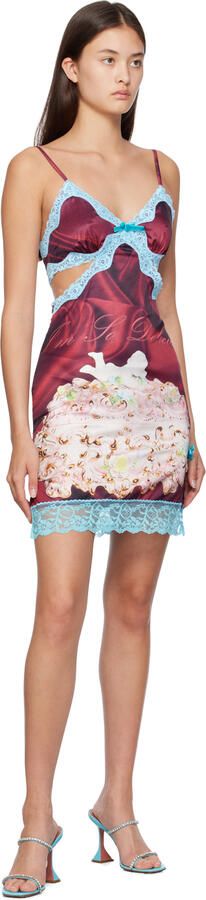 Amina Muaddi Blue Gilda Slipper 95 Heeled Sandals - Picture 4