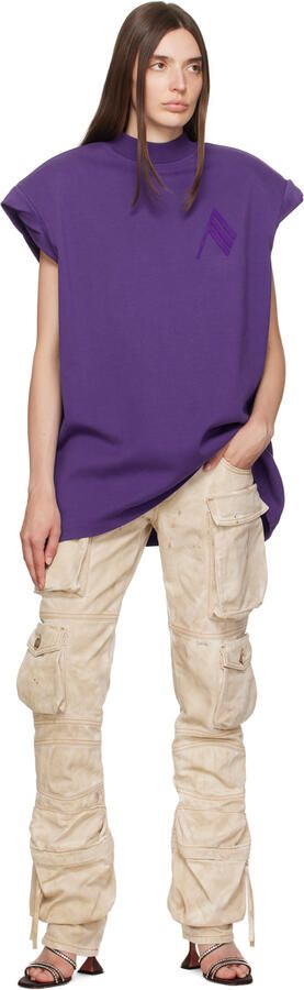 Amina Muaddi Brown Naima Crystal Slipper Heeled Sandals - Picture 4