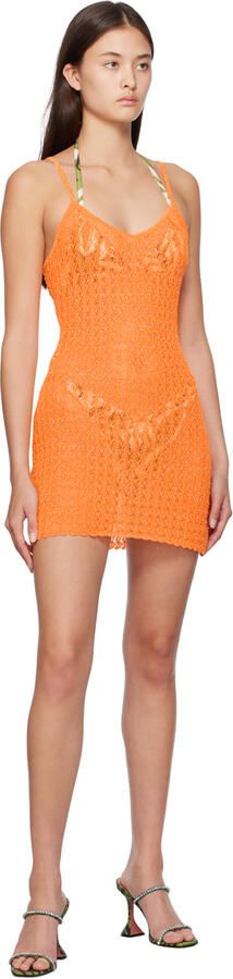 Amina Muaddi Green Gilda Slipper Heeled Sandals - Picture 4