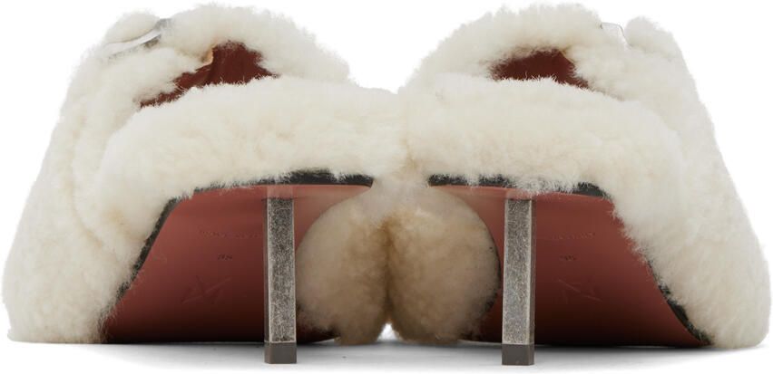 Amina Muaddi Off-White Millie Heeled Sandals