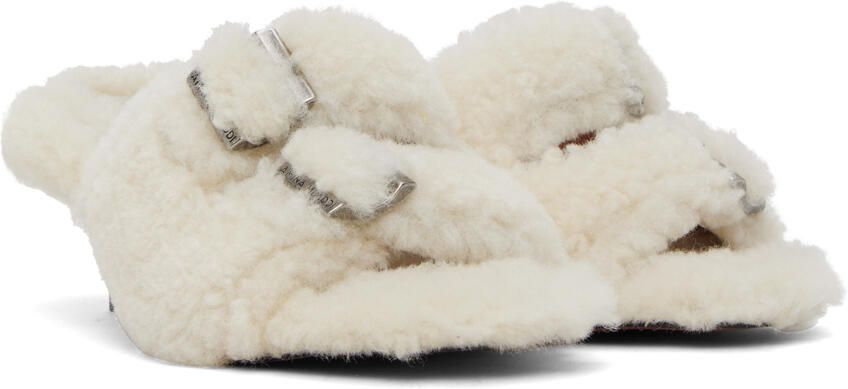 Amina Muaddi Off-White Millie Heeled Sandals - Picture 2