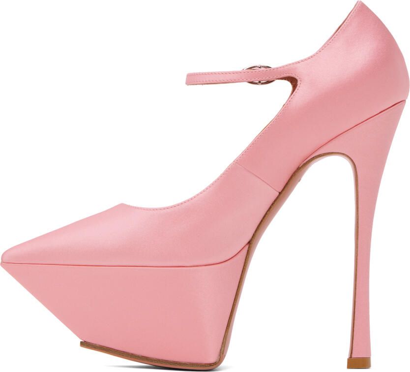 Amina Muaddi Pink Yigit Pumps - Picture 2
