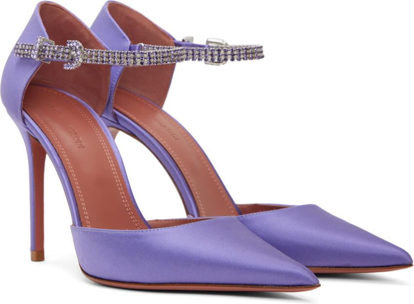 Amina Muaddi Purple Ursina Heels - Picture 2