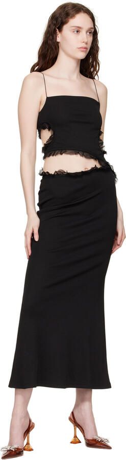 Amina Muaddi SSENSE Exclusive Brown Rosie Heels - Picture 4