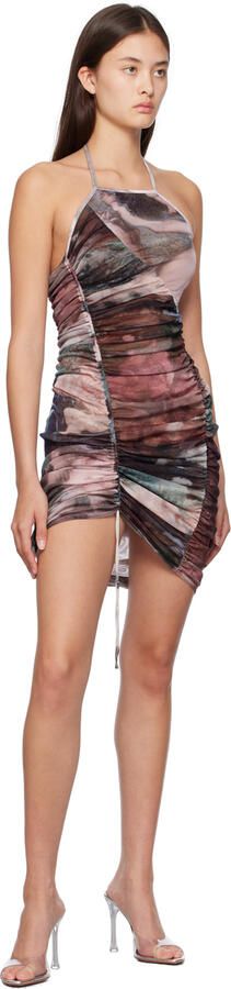 Amina Muaddi Transparent Alexa Glass 105 Slipper Heeled Sandals - Picture 4