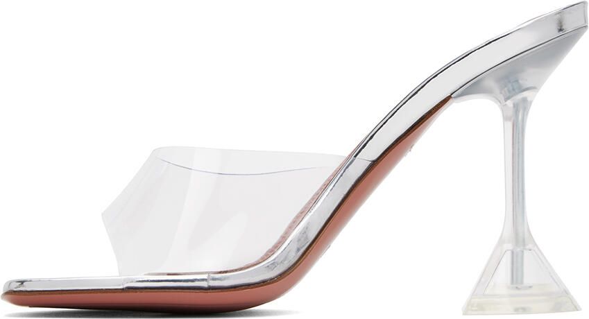Amina Muaddi Transparent Lupita Glass Slippers - Picture 3