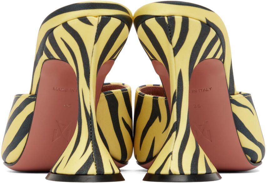 Amina Muaddi Yellow Lupita Heeled Sandals