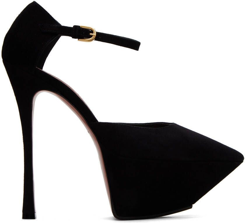 Amina Muaddi Black Angelica Heels - Picture 5