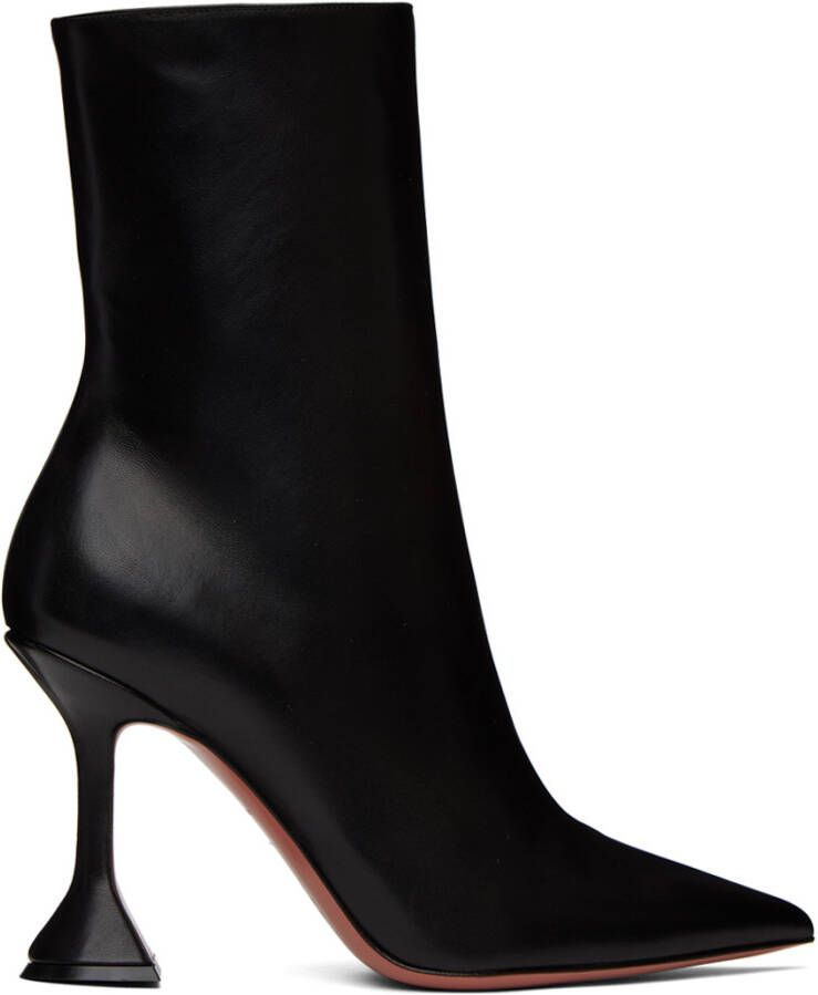 Amina Muaddi Black Georgia Boots - Picture 4
