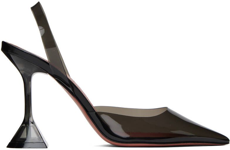 Amina Muaddi Black Holli Heels - Picture 5