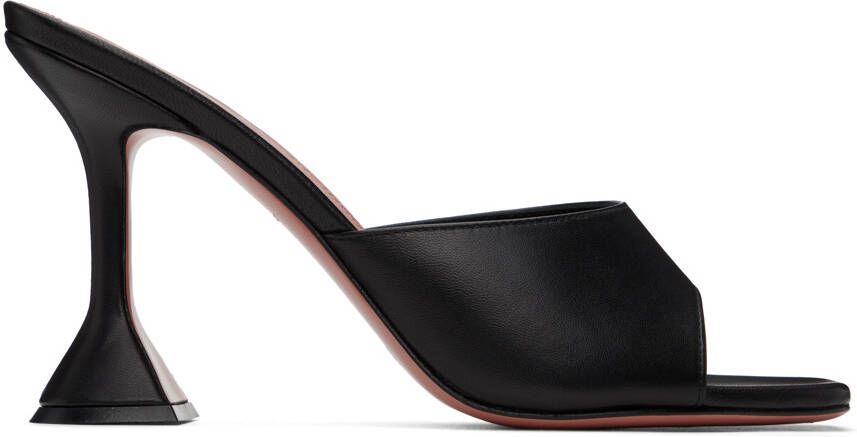 Amina Muaddi Black Lupita Heeled Sandals - Picture 4