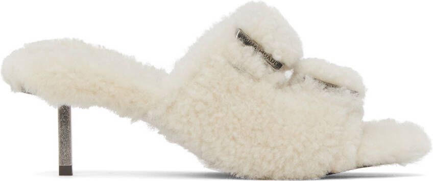 Amina Muaddi Off-White Millie Heeled Sandals - Picture 5