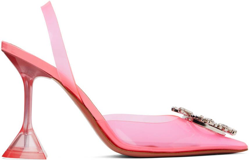 Amina Muaddi Pink Begum Heels - Picture 5