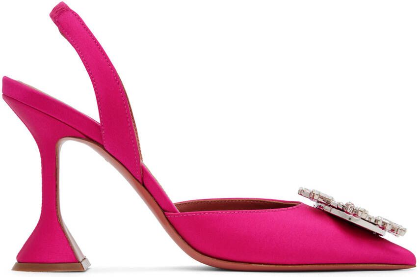 Amina Muaddi Black Begum Heels