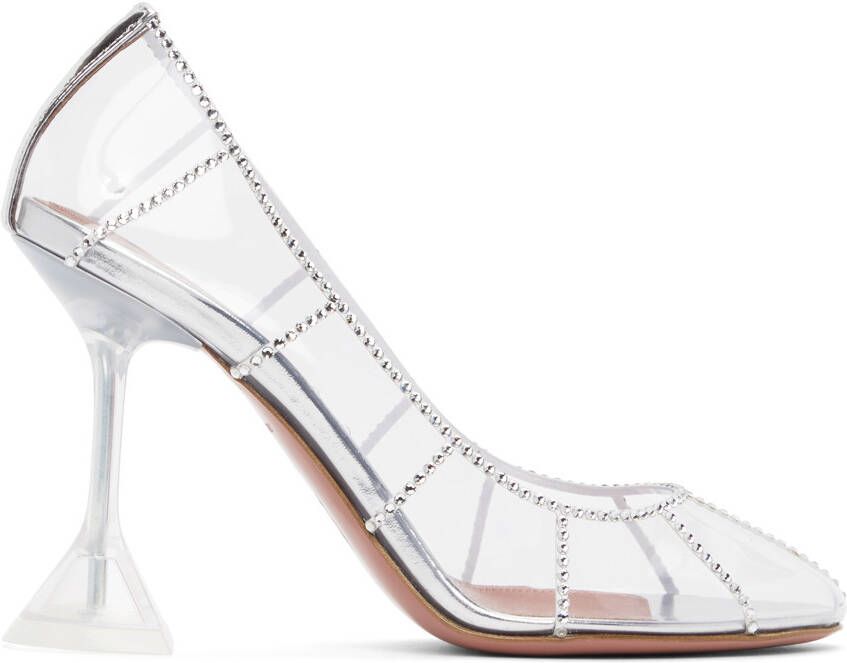 Amina Muaddi Transparent Kitty Pumps - Picture 5