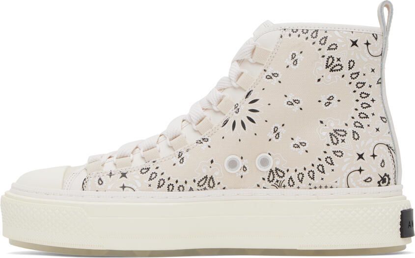 AMIRI Beige Court High Sneakers - Picture 3
