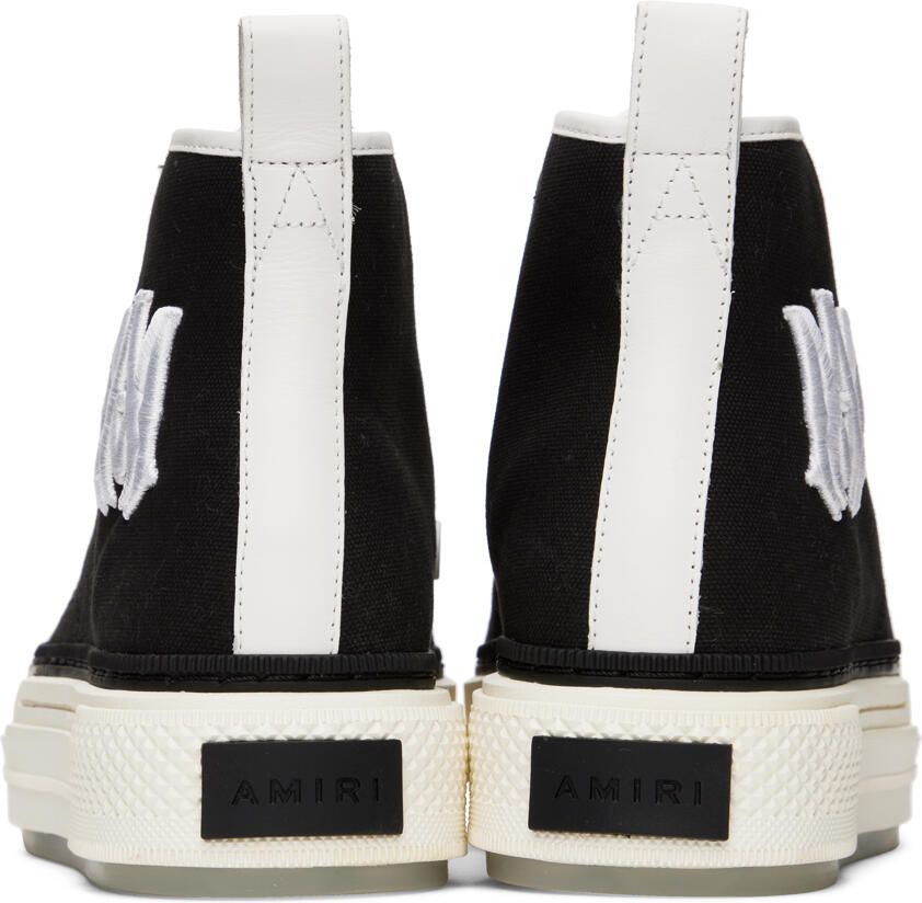 AMIRI Black & White Court Hi Sneakers