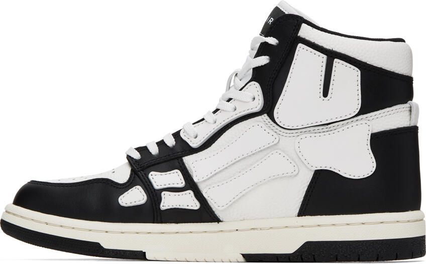 AMIRI Black & White Skel Top Hi Sneakers - Picture 3