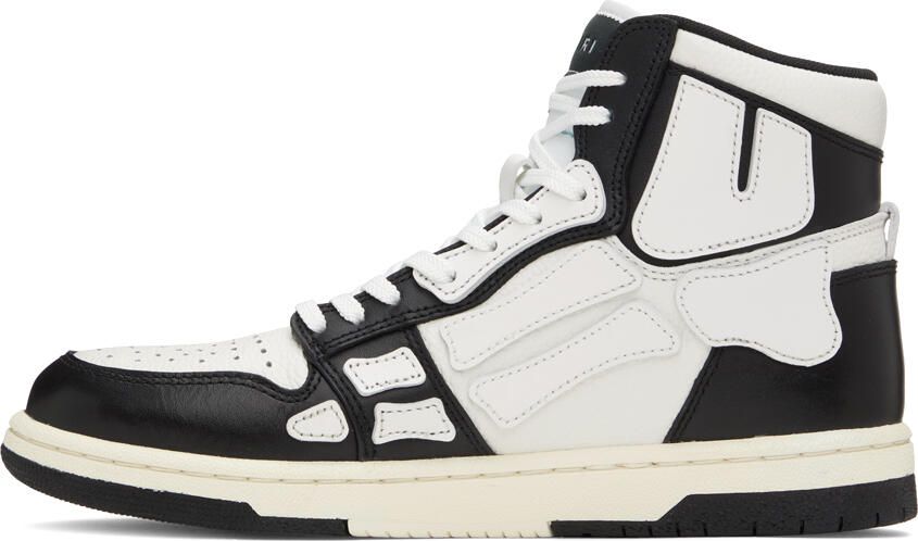 AMIRI Black & White Skel Top Hi Sneakers - Picture 3