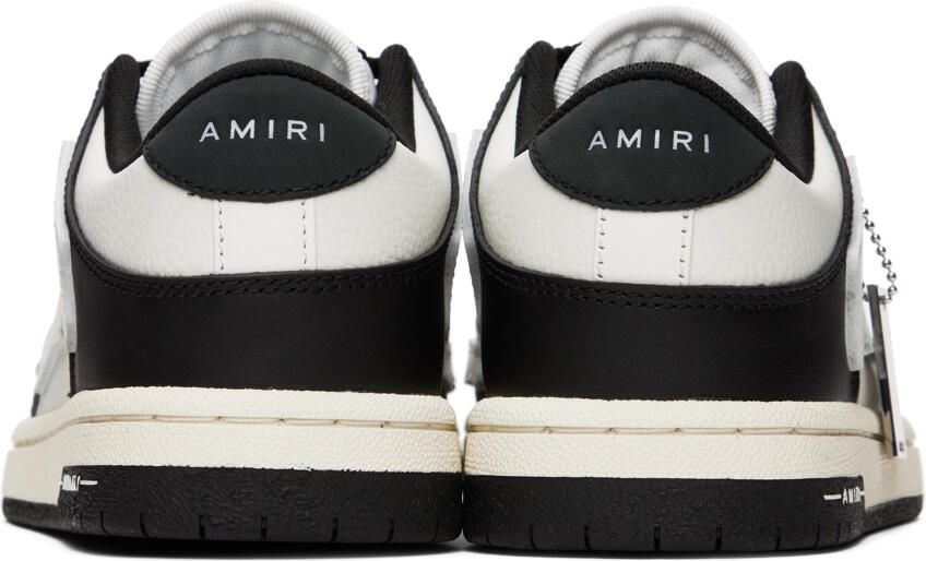 AMIRI Black & White Skel Top Low Sneakers