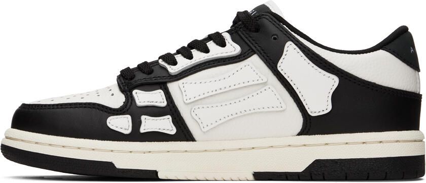 AMIRI Black & White Skel Top Low Sneakers - Picture 3