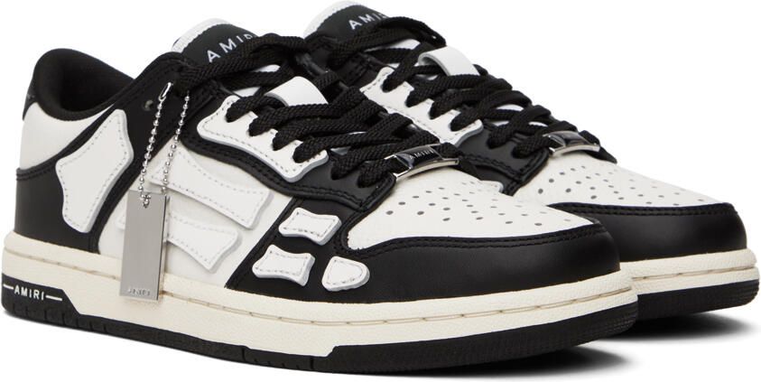 AMIRI Black & White Skel Top Low Sneakers - Picture 2