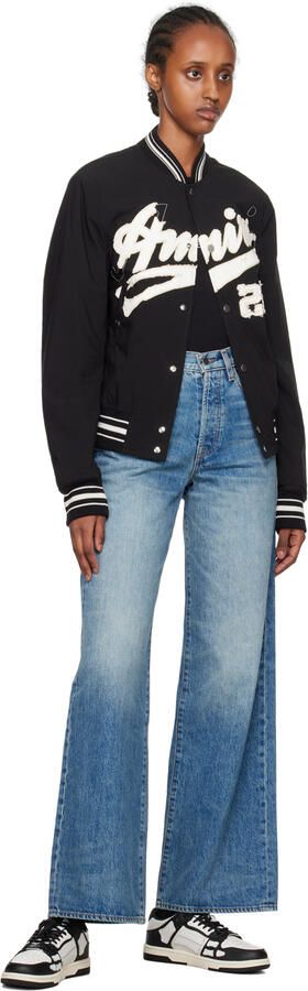 AMIRI Black & White Skel Top Low Sneakers - Picture 4