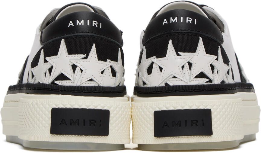 AMIRI Black & White Stars Court Sneakers
