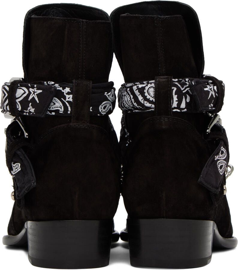 AMIRI Black Bandana Boots
