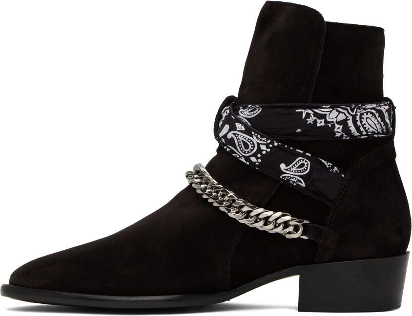 AMIRI Black Bandana Boots - Picture 3