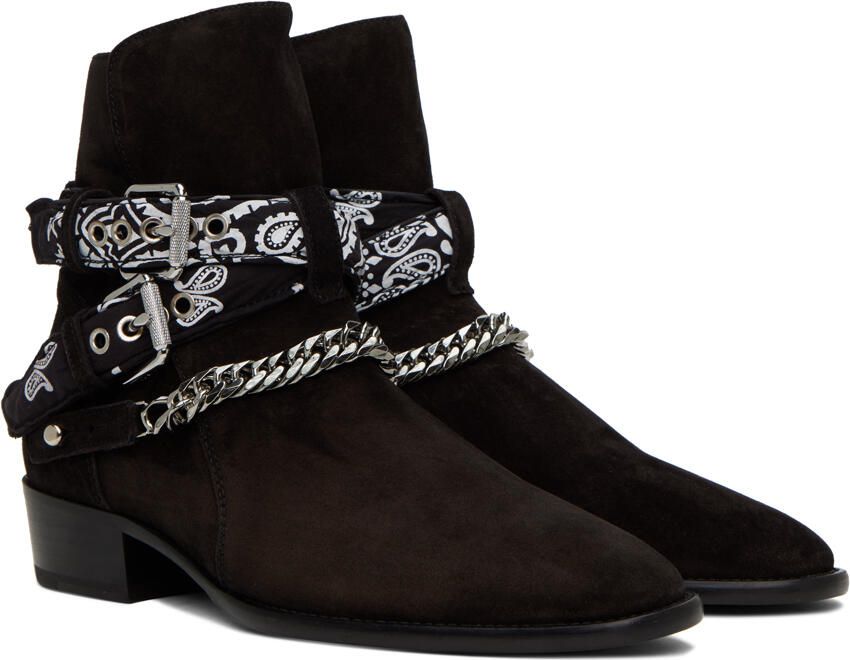 AMIRI Black Bandana Boots - Picture 2