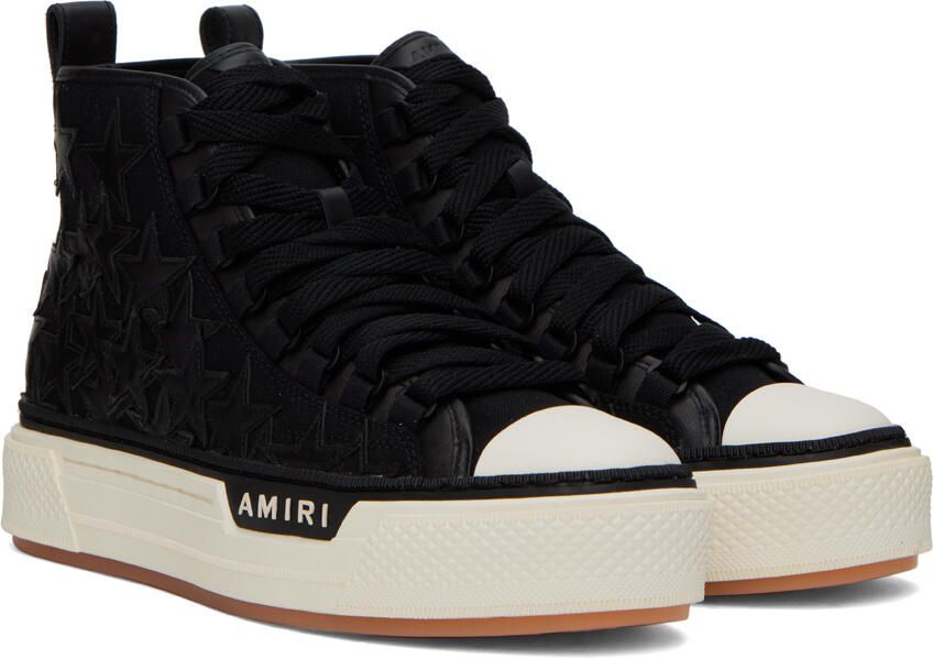 AMIRI Black Stars Court Sneakers - Picture 2