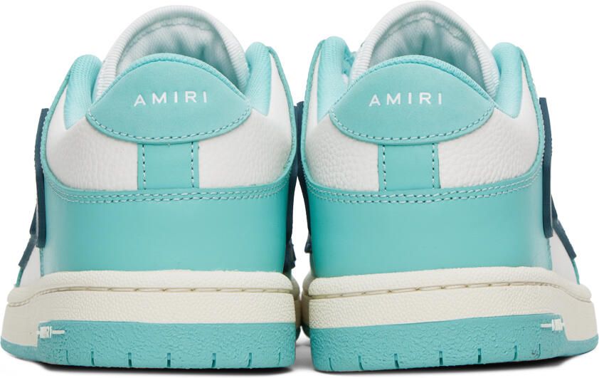 AMIRI Blue & White Skel Top Low Sneakers - Picture 2