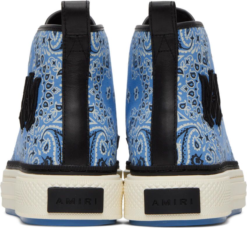 AMIRI Blue Bandana M.A. Court Hi Sneakers