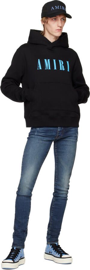 AMIRI Blue Bandana M.A. Court Hi Sneakers - Picture 4